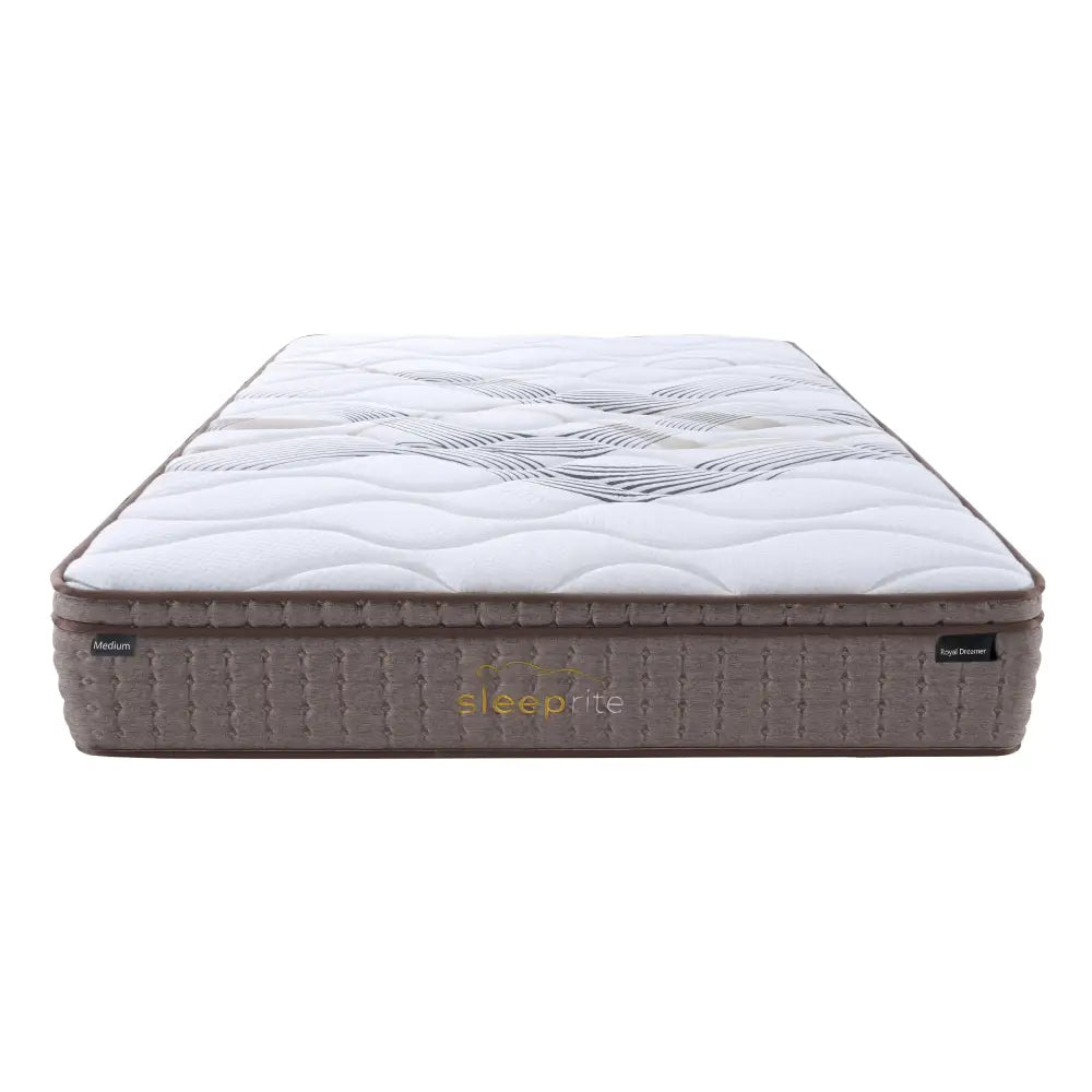 Royale Dreamer Medium Mattress 30cm Luxury Top 7 Zones Pocket Spring - King - Furniture > Mattresses