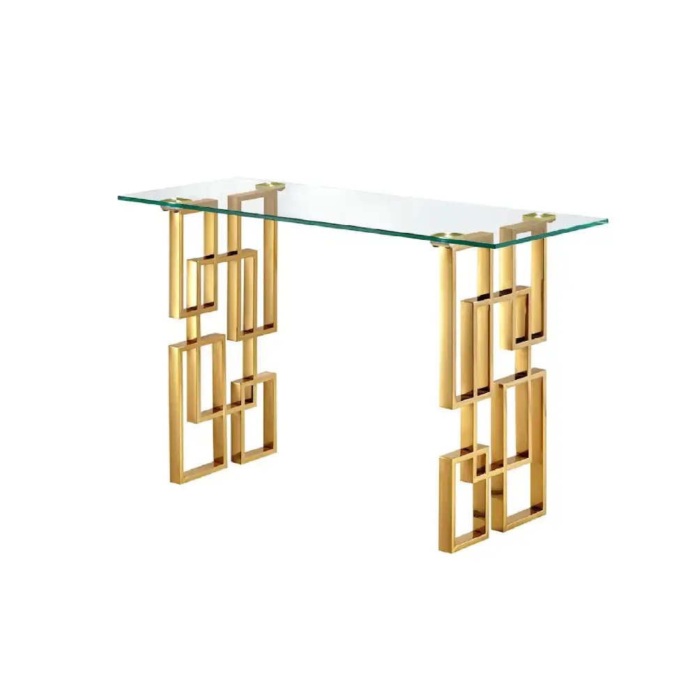 Royale Gold Console Table - Furniture > Living Room