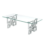 Royale Silver Coffee Table - Furniture > Living Room