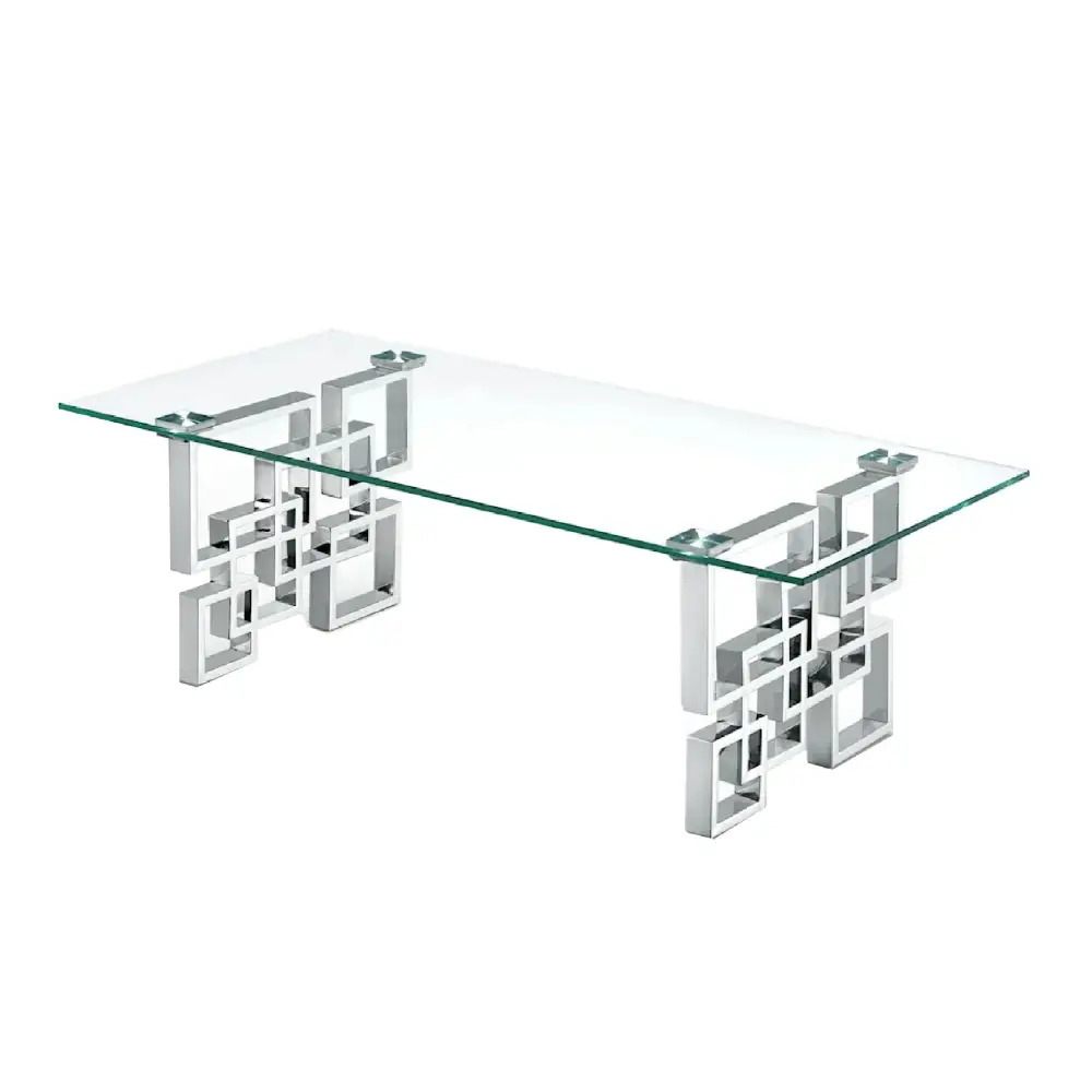 Royale Silver Coffee Table - Furniture > Living Room