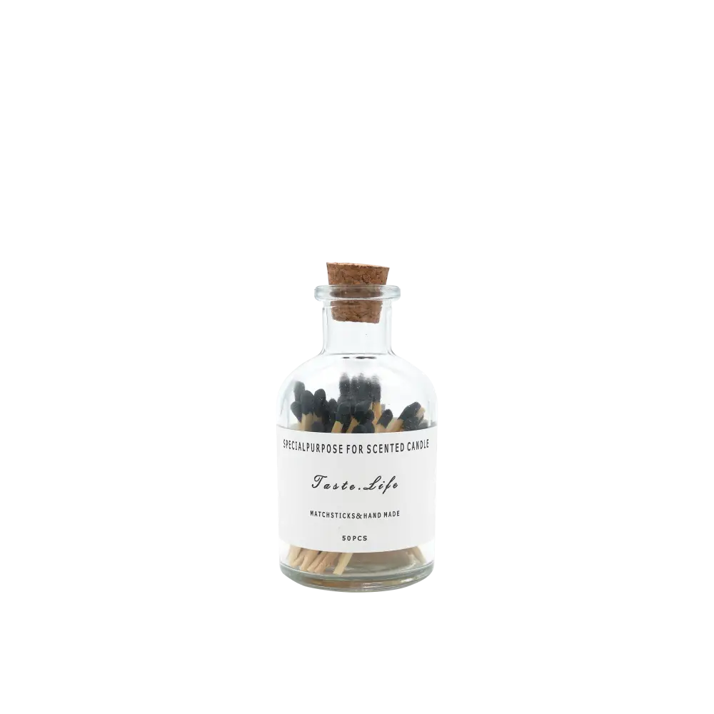 Ruban Black Tipped Matches in Bottle - Home & Garden > Decor