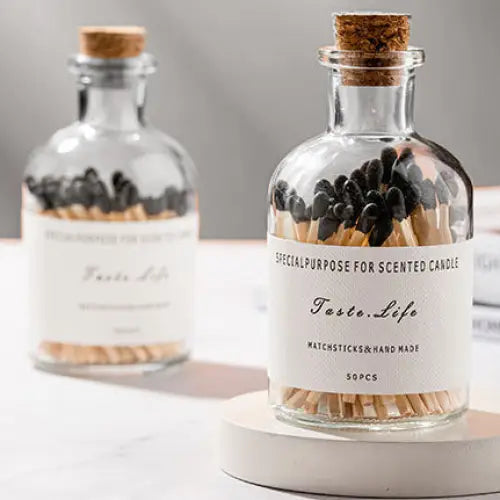 Ruban Black Tipped Matches in Bottle - Home & Garden > Decor