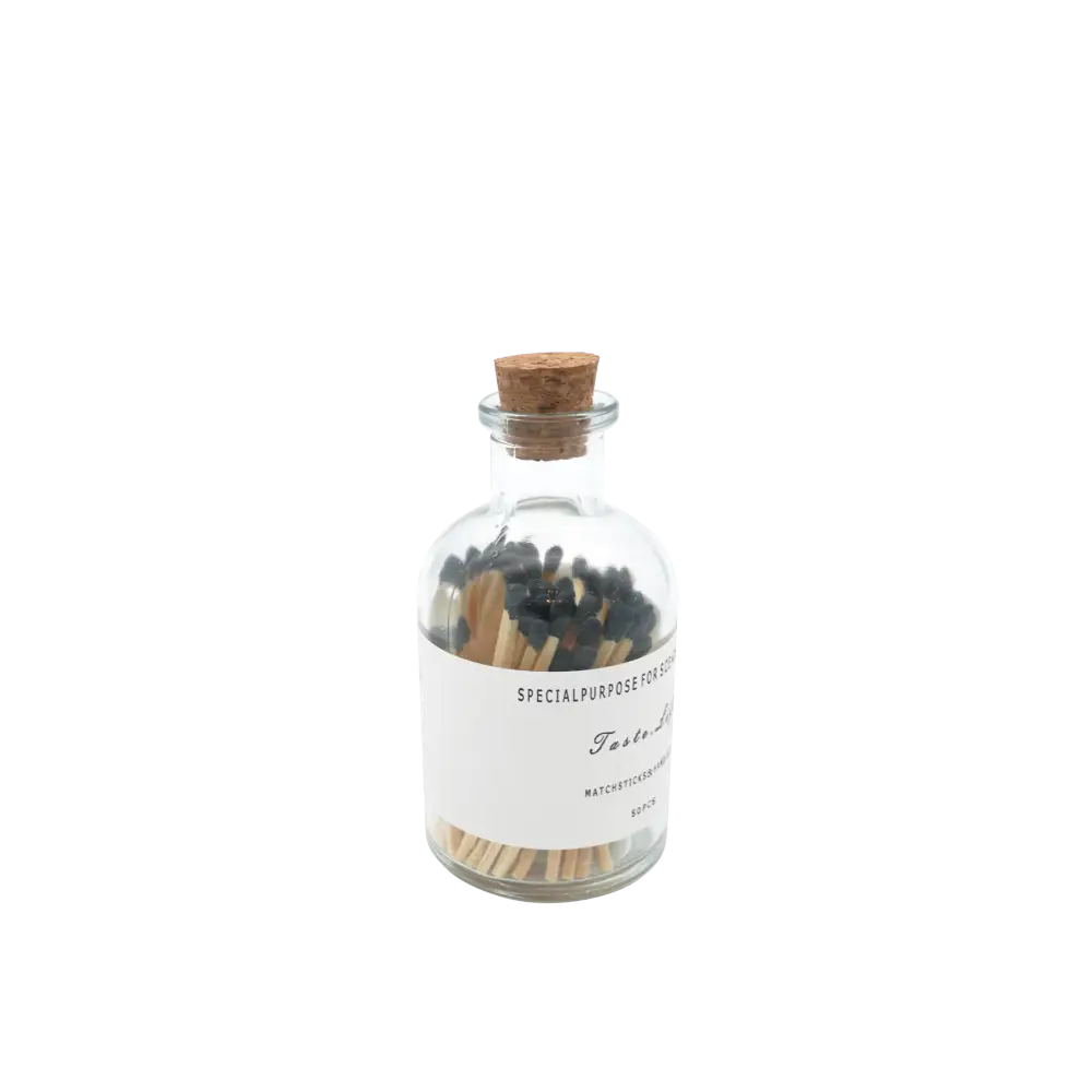 Ruban Black Tipped Matches in Bottle - Home & Garden > Decor