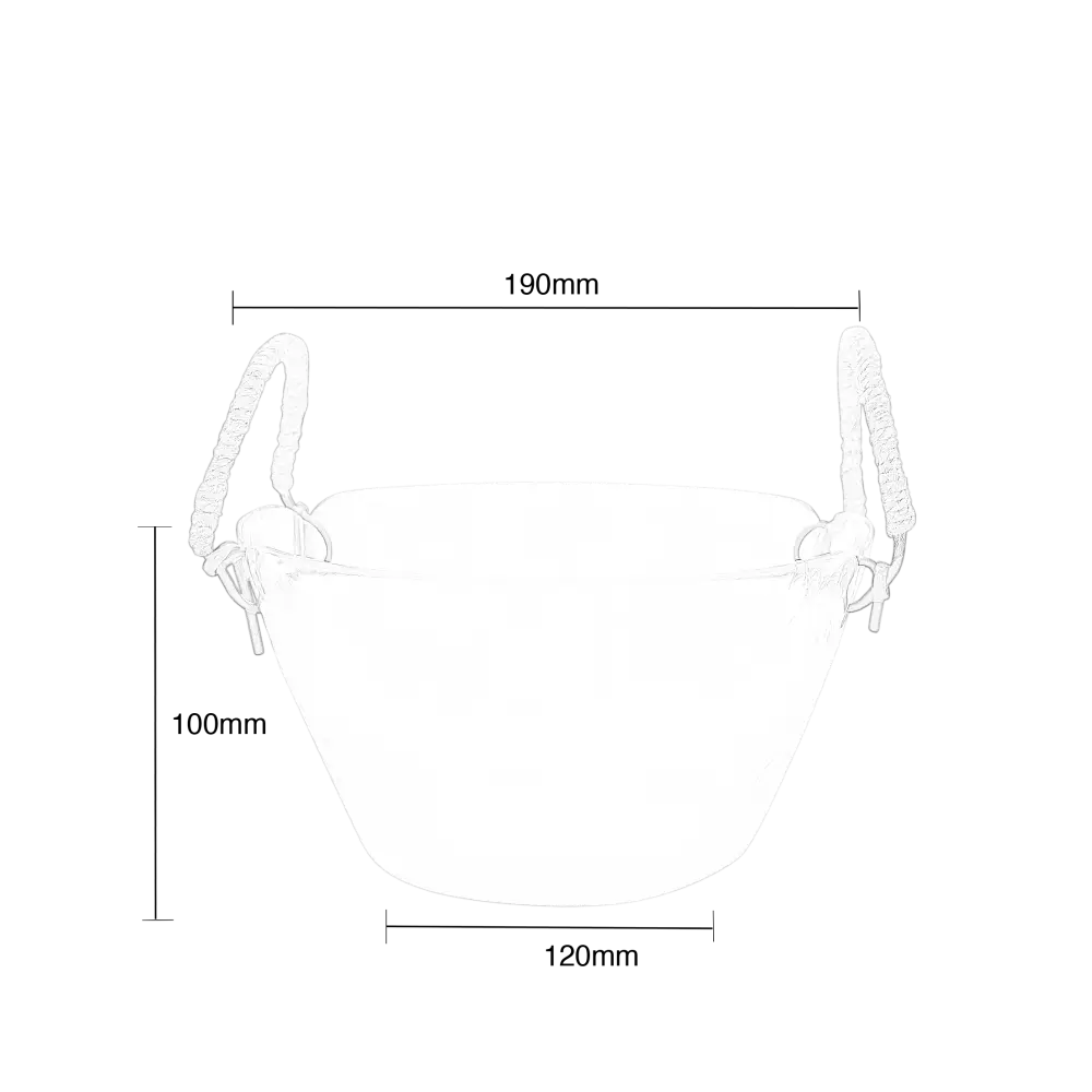 Ruban Glass Salad Bowl - Home & Garden > Decor