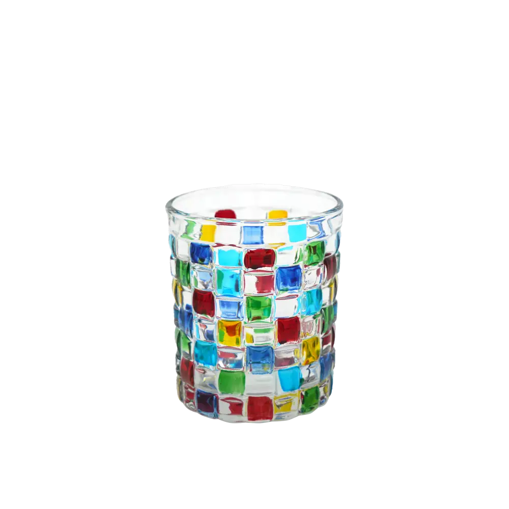Rubik Glass Tumbler - 210ml - Home & Garden > Decor