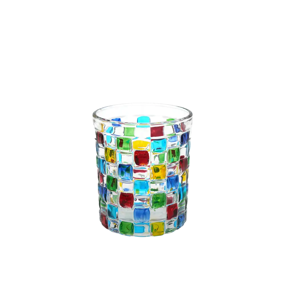 Rubik Glass Tumbler - 210ml - Home & Garden > Decor