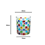 Rubik Glass Tumbler - 210ml - Home & Garden > Decor