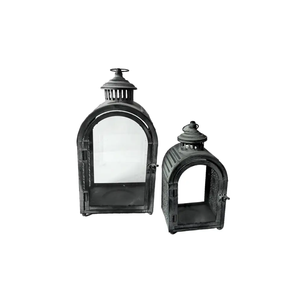 Rustic Arch Lantern Set of 2 - Home & Garden > Decor > Vases & Table Decor