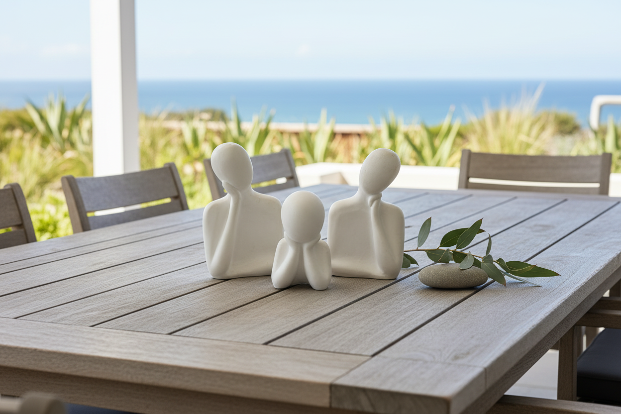 Sunday Tide Coastal Safe Harbour Trio | Sculptural Coastal Décor