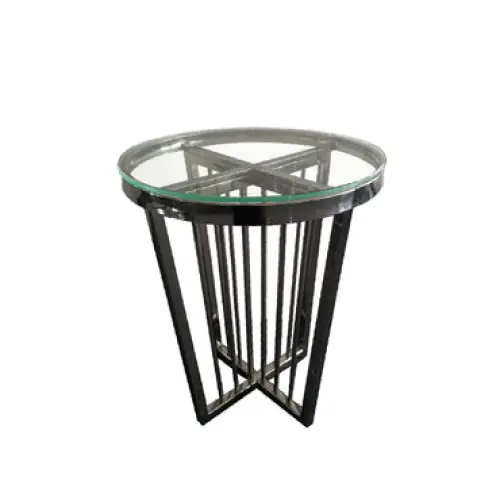 Salina Coffee Table - ClearTop - 45cm Black - Furniture > Living Room