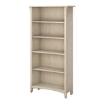 Salinas 5 Shelf Bookcase White - Furniture > Office