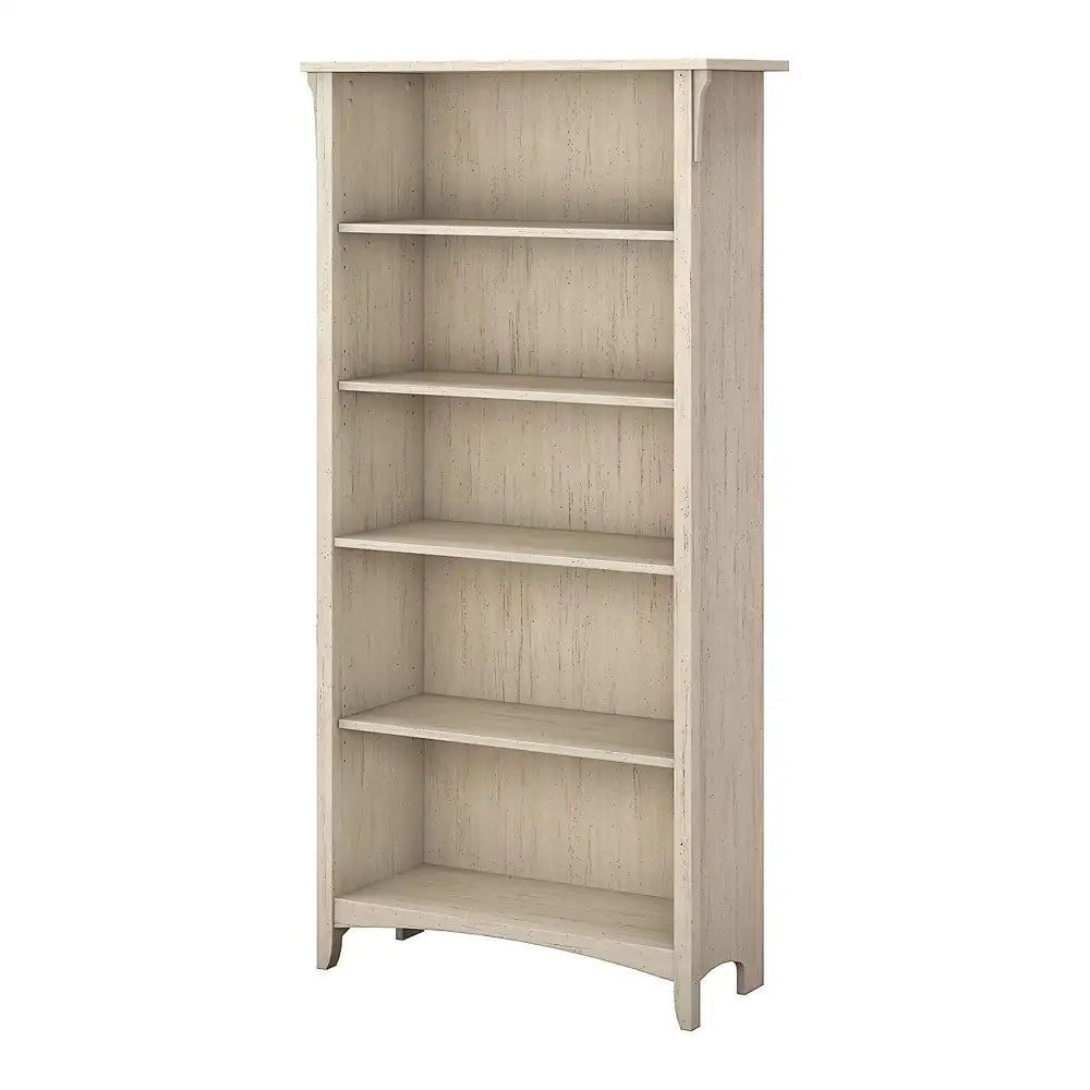 Salinas 5 Shelf Bookcase White - Furniture > Office