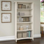 Salinas 5 Shelf Bookcase White - Furniture > Office