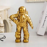 Salute Astronaut Ceramic Vase - Tabletop Decor with Dried Flowers - White - Home & Garden > Decor > Vases & Table Decor