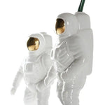 Salute Astronaut Ceramic Vase - Tabletop Decor with Dried Flowers - White - Home & Garden > Decor > Vases & Table Decor