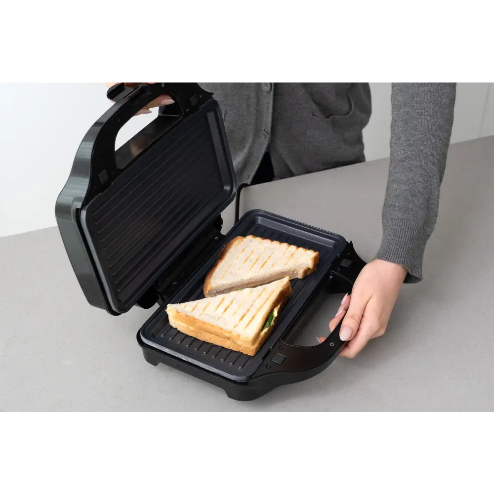 Sandwich Press w/ 3 Interchangeable Plates Incl Toasties & Waffles - Appliances > Kitchen Appliances