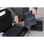 Sandwich Press w/ 3 Interchangeable Plates Incl Toasties & Waffles - Appliances > Kitchen Appliances