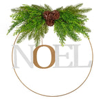 Santa’s Helper Noel Christmas Wreath Charming Seasonal Touch 50CM - Occasions > Christmas > Christmas Wreaths & Garlands