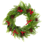 Santa’s Helper Pine Cone Christmas Wreath Decor Xmas 50CM - Occasions > Christmas > Christmas Wreaths & Garlands