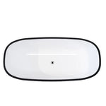 Sapphire Black Acrylic Freestanding Bath - Furniture > Bathroom