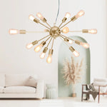 Sarantino 15-Light Sputnik Chandelier in Brass Finish - Home & Garden > Lighting