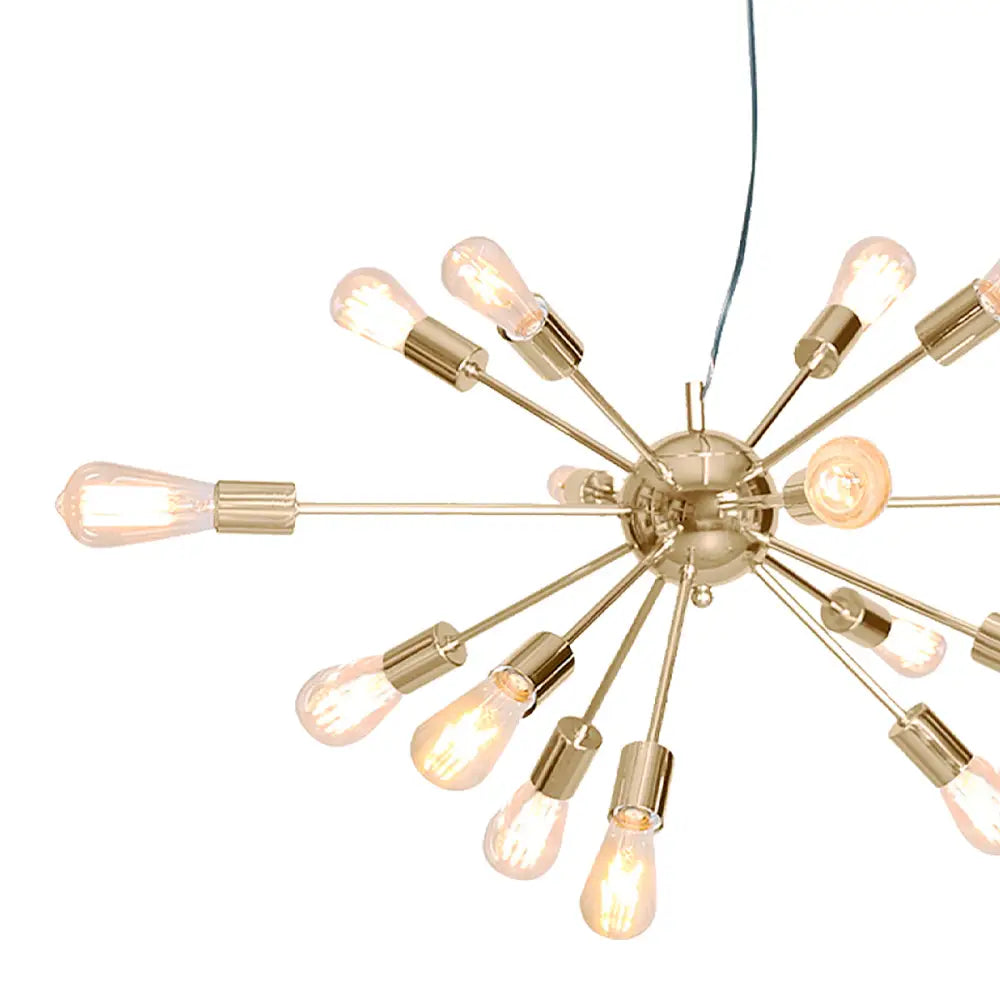 Sarantino 15-Light Sputnik Chandelier in Brass Finish - Home & Garden > Lighting