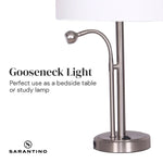 Sarantino 2-in-1 Table Lamp with LED Reading Light - Home & Garden > Lighting