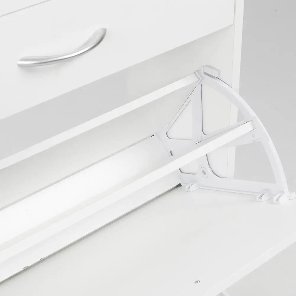 Sarantino 24 Pairs Shoe Cabinet Rack Storage Cupboard Organiser Shelf White Drawers Chest - Furniture > Living Room >