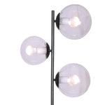 Sarantino 3-Light Black Metal Floor Lamp - Home & Garden > Lighting