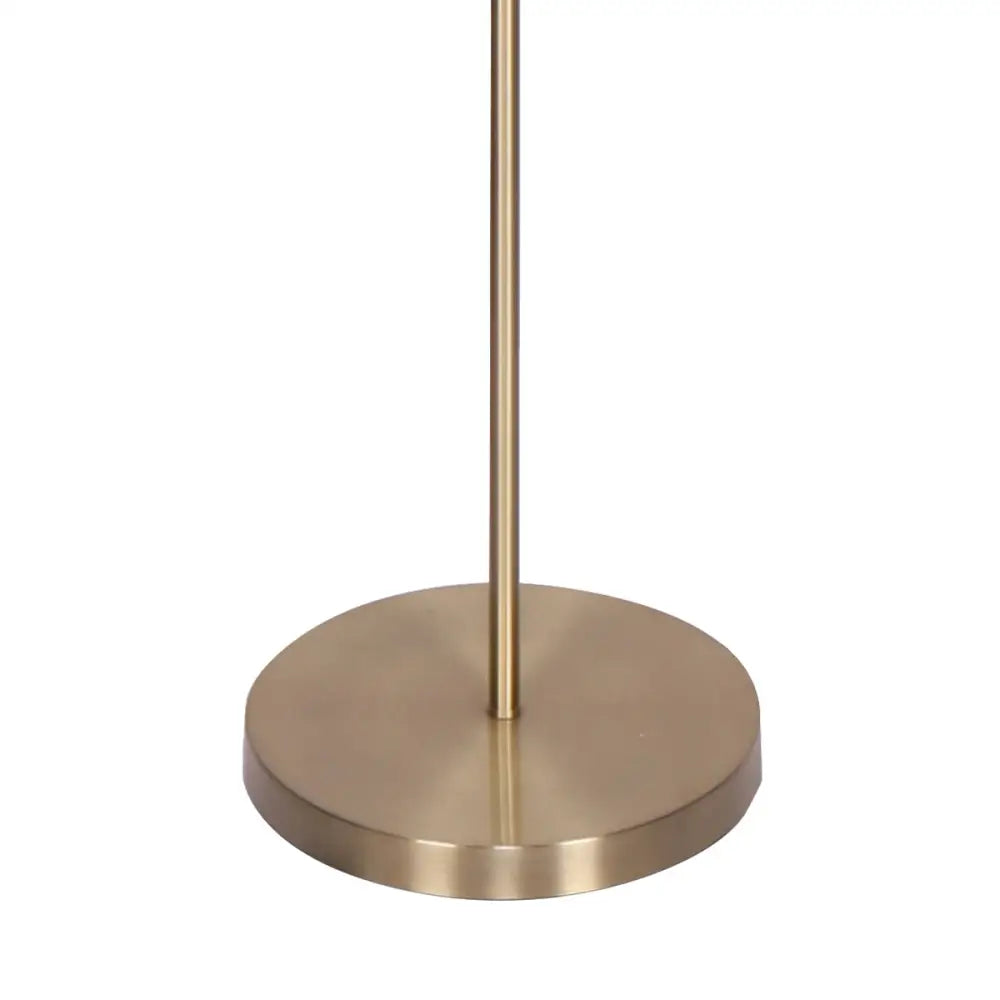Sarantino 3-Light Gold Metal Floor Lamp with Glass Shades - Home & Garden > Lighting