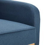 Sarantino 3-Seater Corner Sofa Bed with Chaise Lounge - Blue - Furniture > Sofas