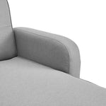Sarantino 3-Seater Corner Sofa Bed with Chaise Lounge - Light Grey - Furniture > Bar Stools & Chairs > Arm Chairs &