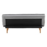 Sarantino 3 Seater Linen Couch Sofa Bed Lounge Futon - Light Grey - Furniture > Sofas