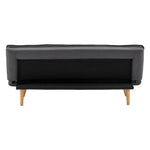 Sarantino 3 Seater Linen Sofa Bed Couch Lounge Futon - Dark Grey - Furniture > Sofas