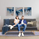 Sarantino 3 Seater Linen Sofa Bed Couch Lounge Futon - Dark Grey - Furniture > Sofas