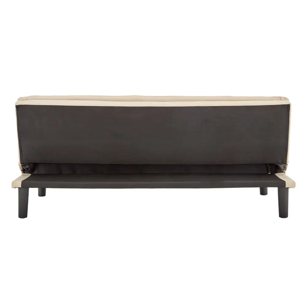 Sarantino 3 Seater Modular Faux Linen Fabric Sofa Bed Couch - Beige - Furniture > Sofas
