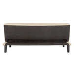 Sarantino 3 Seater Modular Faux Linen Fabric Sofa Bed Couch - Beige - Furniture > Sofas