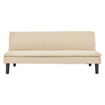 Sarantino 3 Seater Modular Faux Linen Fabric Sofa Bed Couch - Beige - Furniture > Sofas