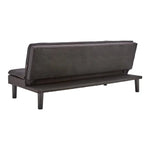 Sarantino 3 Seater Modular Faux Linen Fabric Sofa Bed Couch - Black - Furniture > Sofas