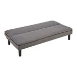 Sarantino 3 Seater Modular Faux Linen Fabric Sofa Bed Couch -Dark Grey - Furniture > Sofas