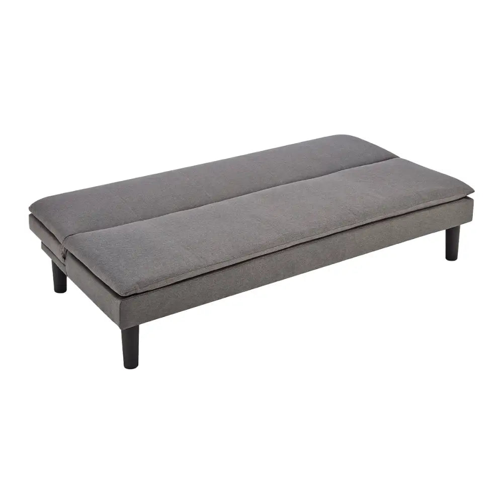 Sarantino 3 Seater Modular Faux Linen Fabric Sofa Bed Couch -Dark Grey - Furniture > Sofas