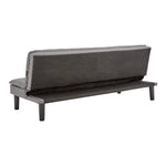 Sarantino 3 Seater Modular Faux Linen Fabric Sofa Bed Couch -Dark Grey - Furniture > Sofas