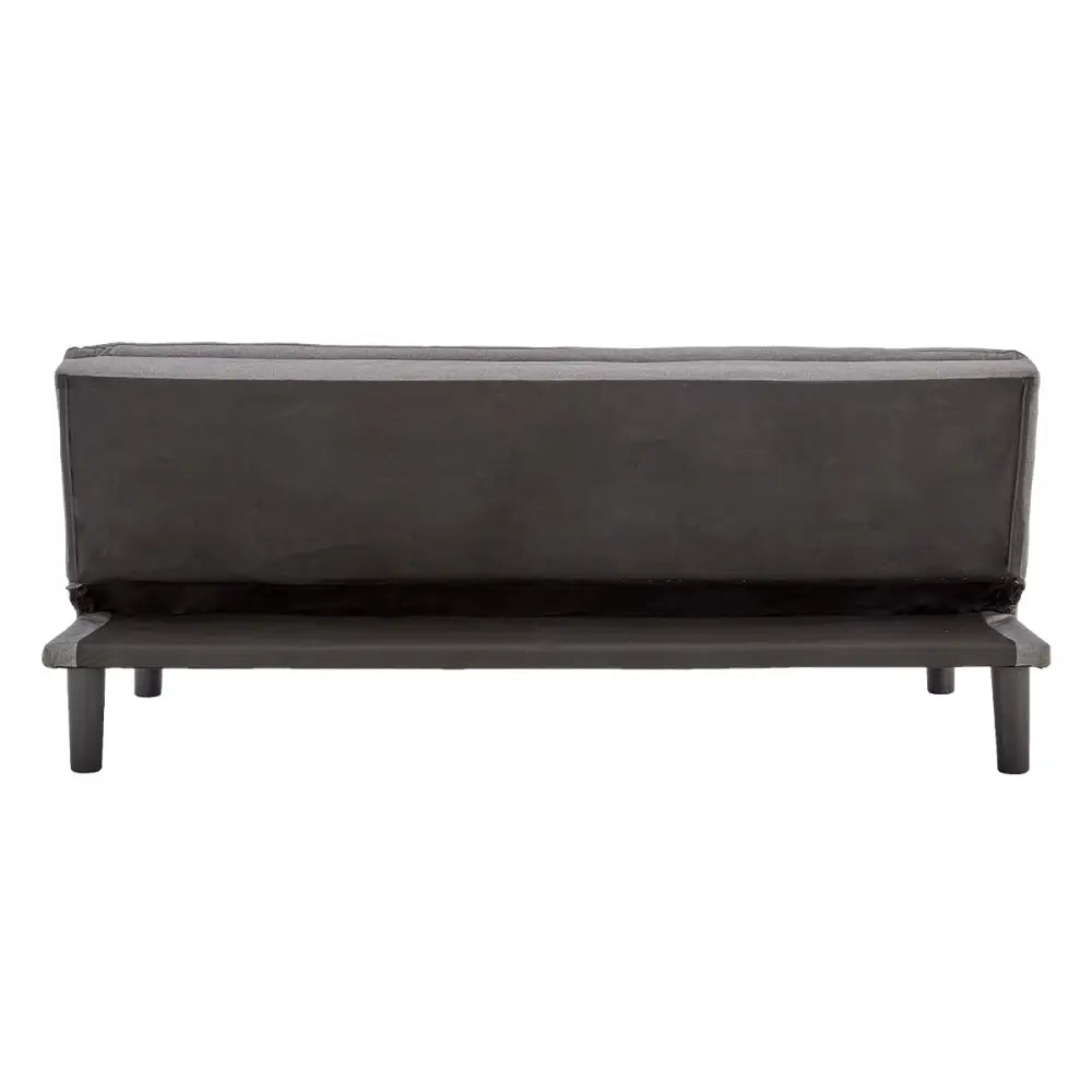 Sarantino 3 Seater Modular Faux Linen Fabric Sofa Bed Couch -Dark Grey - Furniture > Sofas