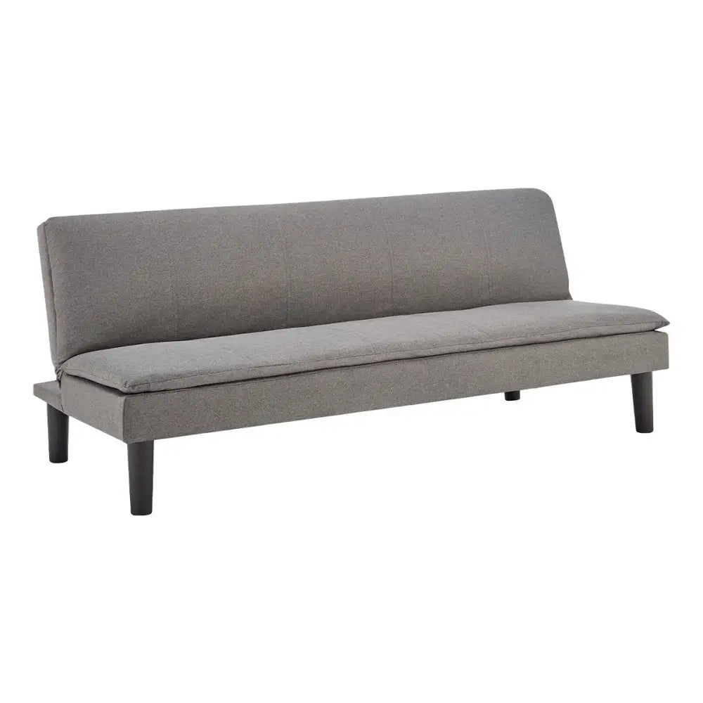 Sarantino 3 Seater Modular Faux Linen Fabric Sofa Bed Couch -Dark Grey - Furniture > Sofas