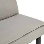 Sarantino 3 Seater Modular Faux Linen Fabric Sofa Bed Couch Light Grey - Furniture > Sofas