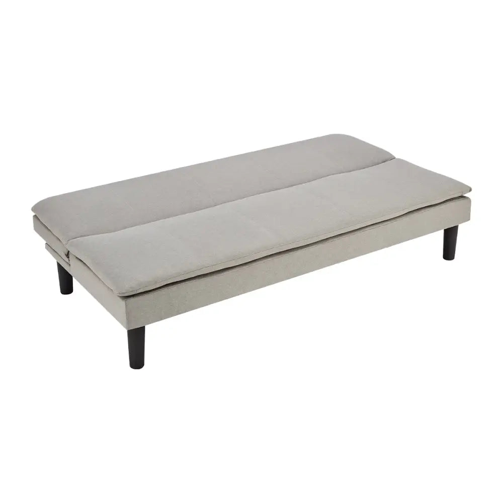 Sarantino 3 Seater Modular Faux Linen Fabric Sofa Bed Couch Light Grey - Furniture > Sofas