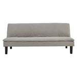 Sarantino 3 Seater Modular Faux Linen Fabric Sofa Bed Couch Light Grey - Furniture > Sofas