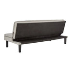 Sarantino 3 Seater Modular Faux Linen Fabric Sofa Bed Couch Light Grey - Furniture > Sofas
