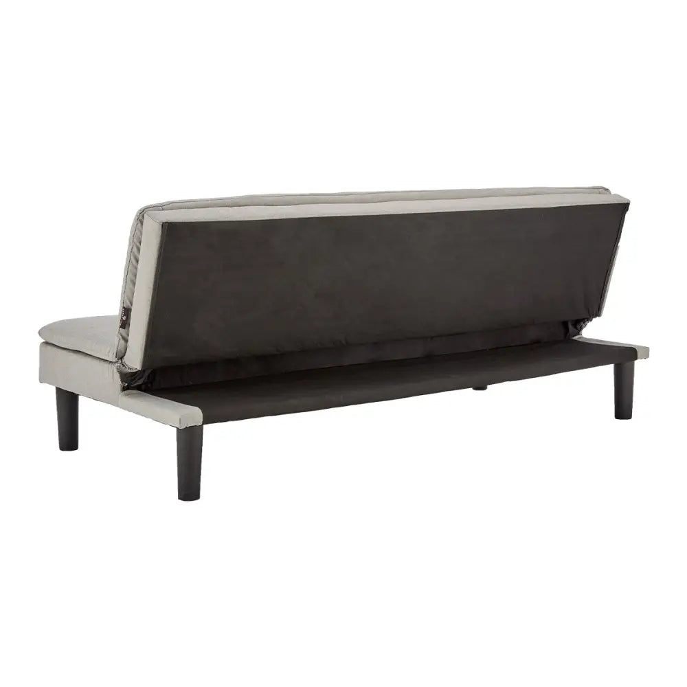 Sarantino 3 Seater Modular Faux Linen Fabric Sofa Bed Couch Light Grey - Furniture > Sofas