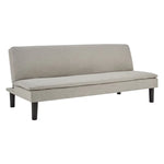 Sarantino 3 Seater Modular Faux Linen Fabric Sofa Bed Couch Light Grey - Furniture > Sofas